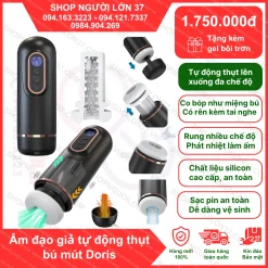 Âm đạo giả tự động Doris thụt bú mút