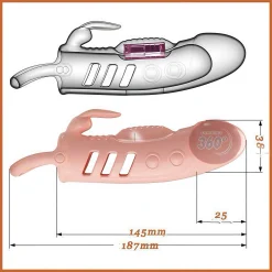Bao đôn dên silicon rung thân hỗ trợ tăng kích thước
