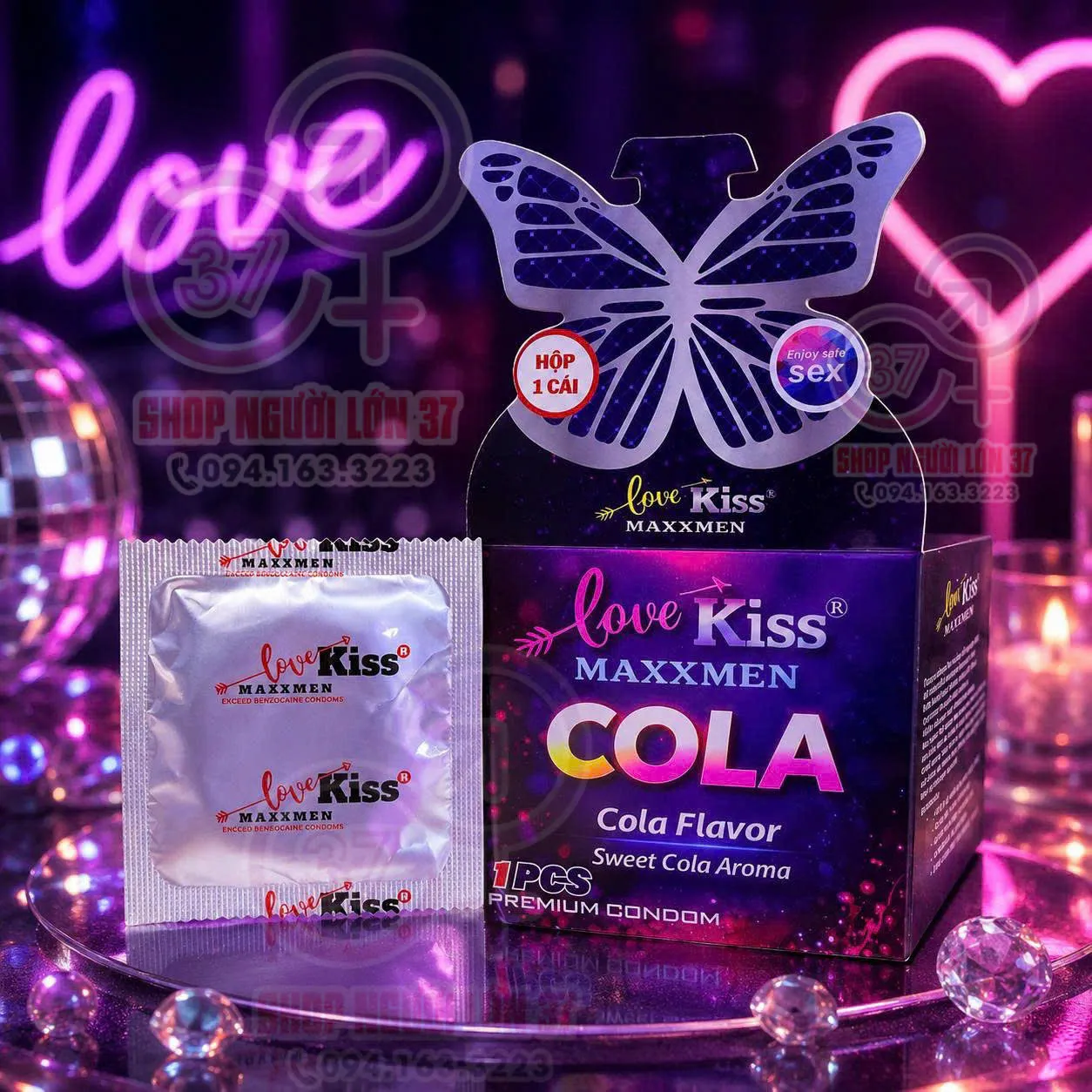 Bao Cao Su MAXXMEN hương Cola kéo dài thời gian hộp 1 cái Bao Cao Su MAXXMEN hương Cola kéo dài thời gian hộp 1 cái