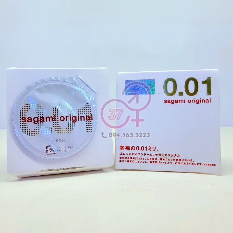 Bao cao su sagami siêu mỏng 0.01mm