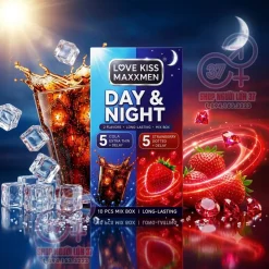 Bao Cao Su MaxxMen Day & Night Hương Dâu và Cola Hộp 10 Cái