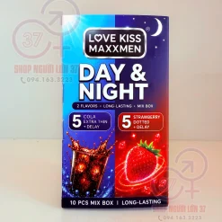 Bao Cao Su MaxxMen Day & Night Hương Dâu và Cola Hộp 10 Cái