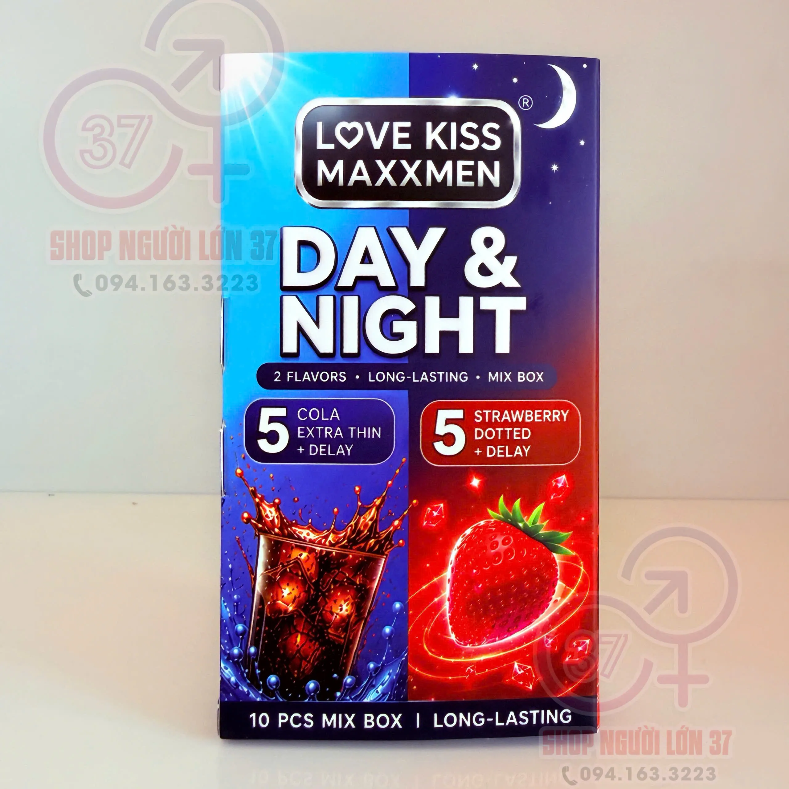 Bao Cao Su MaxxMen Day & Night Hương Dâu và Cola Hộp 10 Cái 9 Bao Cao Su MaxxMen Day & Night Hương Dâu và Cola Hộp 10 Cái