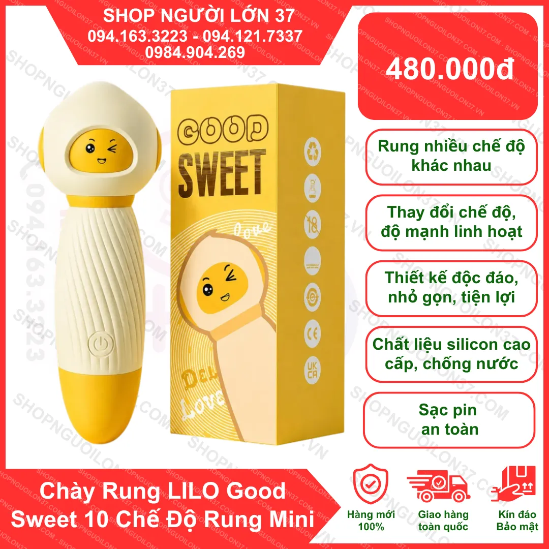 Chày Rung LILO Good Sweet 10 Chế Độ Rung Mini Chày Rung LILO Good Sweet 10 Chế Độ Rung Mini