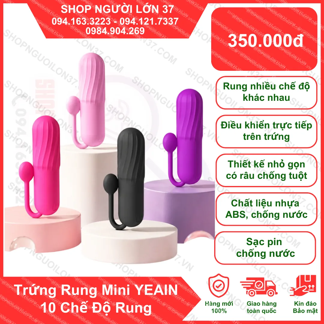 Trứng Rung Mini YEAIN 10 Chế Độ Rung