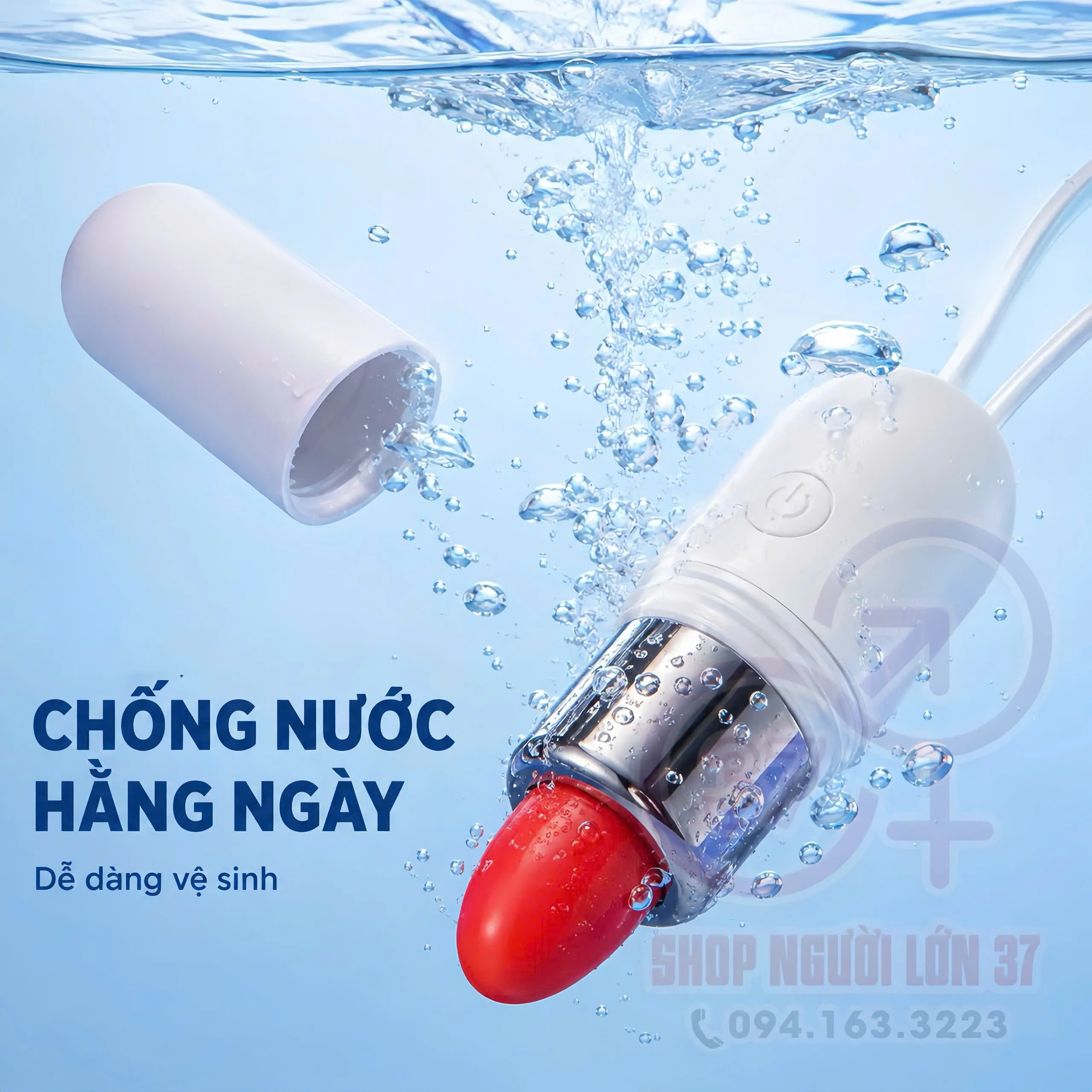 Trứng Rung Ngụy Trang Thỏi Son ROSELEX 10 Chế Độ Rung 4 Trứng Rung Ngụy Trang Thỏi Son ROSELEX 10 Chế Độ Rung