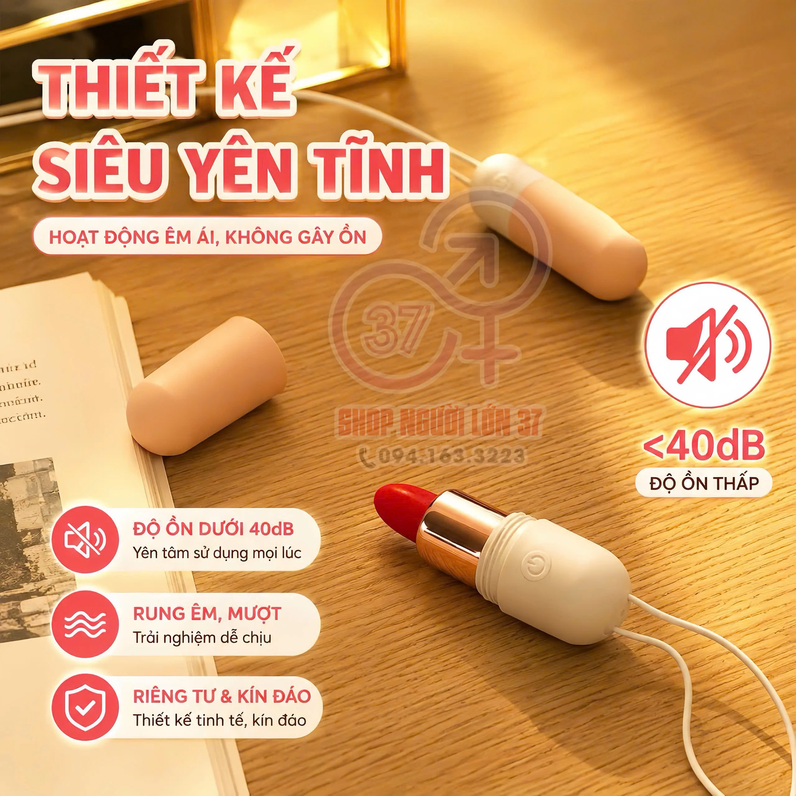 Trứng Rung Ngụy Trang Thỏi Son ROSELEX 10 Chế Độ Rung 6 Trứng Rung Ngụy Trang Thỏi Son ROSELEX 10 Chế Độ Rung