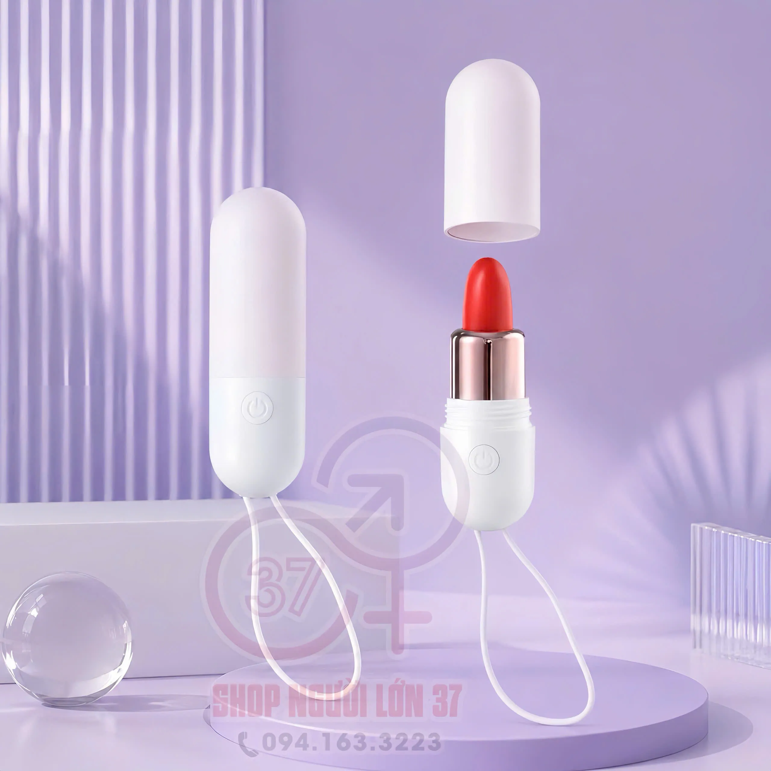 Trứng Rung Ngụy Trang Thỏi Son ROSELEX 10 Chế Độ Rung 8 Trứng Rung Ngụy Trang Thỏi Son ROSELEX 10 Chế Độ Rung