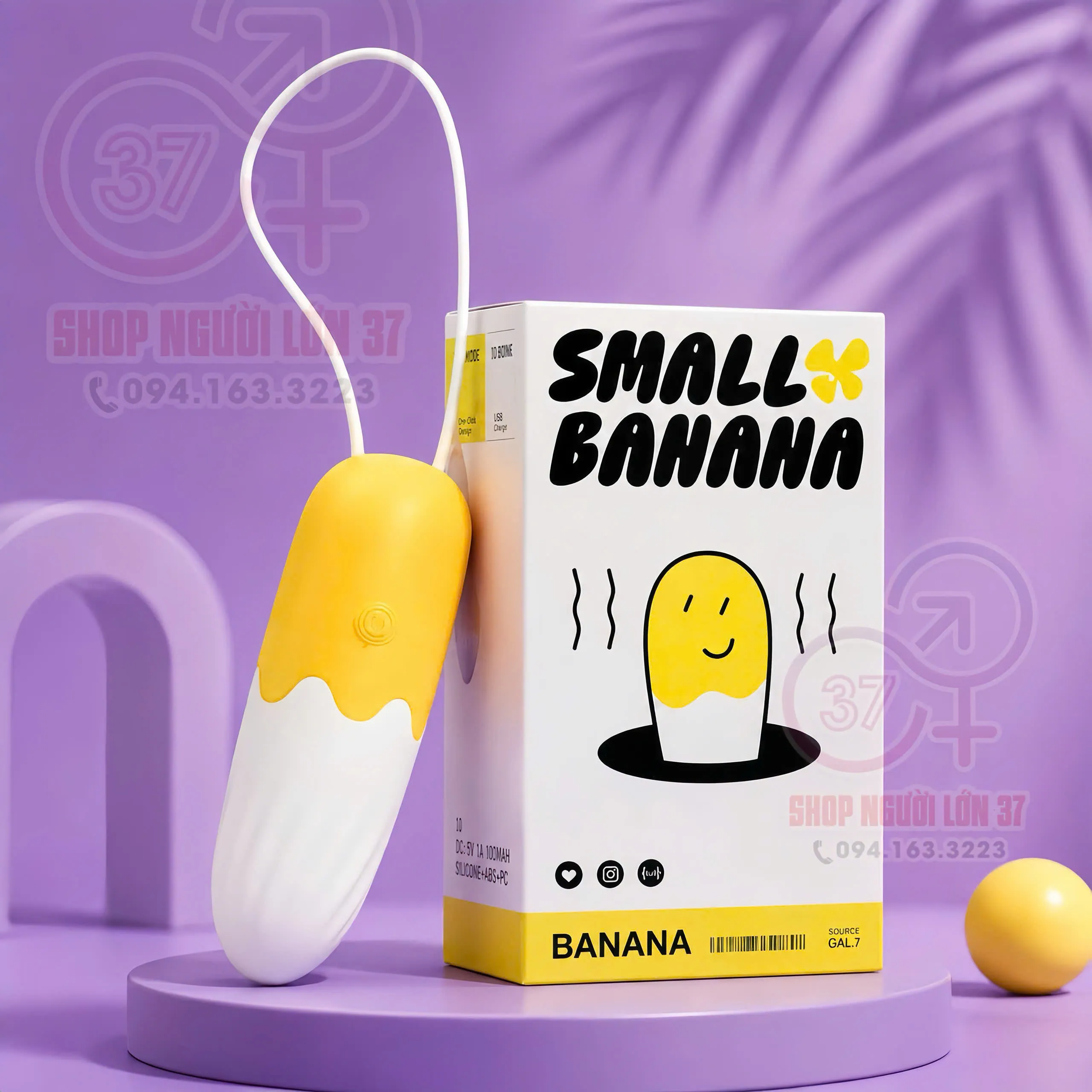 Trứng Rung Small Banana Hình Quả Chuối 10 Chế Độ Rung 1