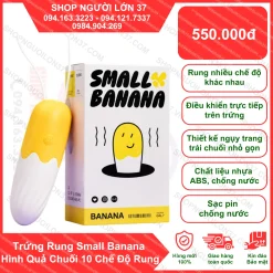 Trứng Rung Small Banana Hình Quả Chuối 10 Chế Độ Rung