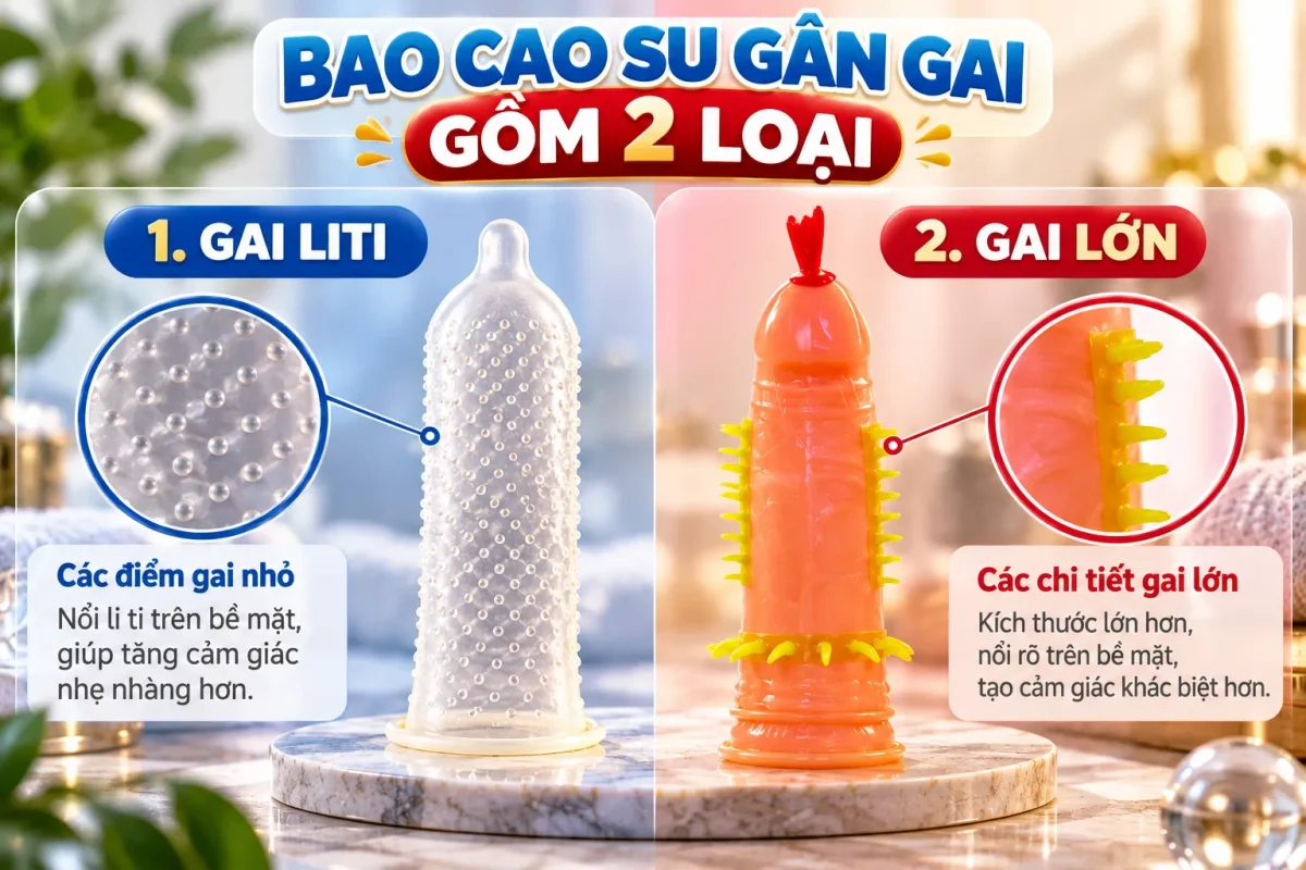 Bao Cao Su Gai có 2 loại