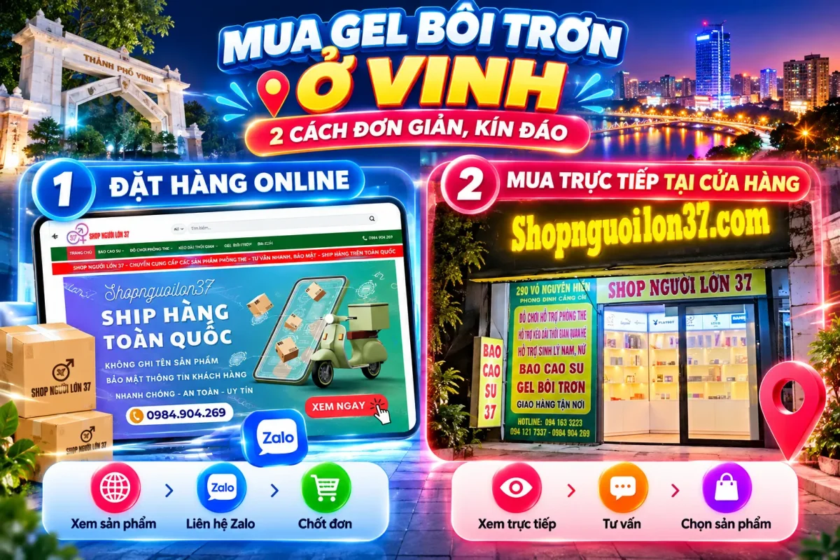 Cách mua gel bao trơn tại Vinh - Nghệ An