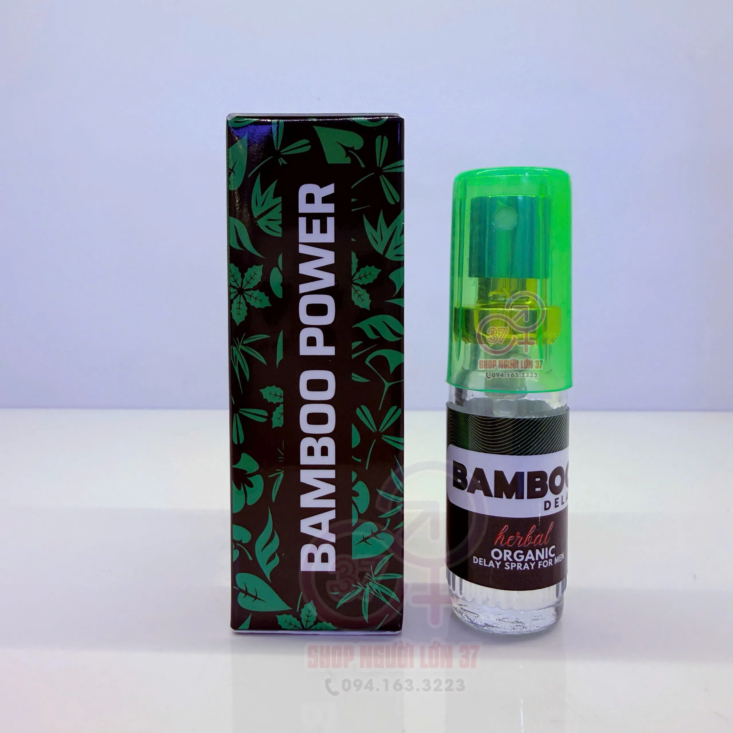 Bamboo Herbal Organic Delay Spray For Men 5ml mặt bên