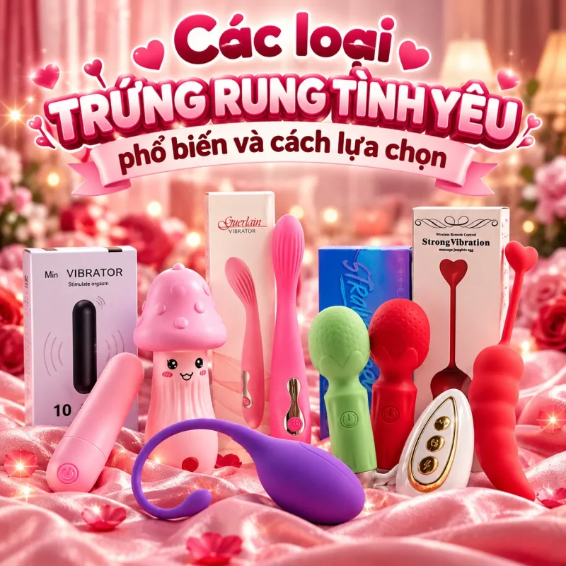 Các loại trứng rung tình yêu phổ biến
