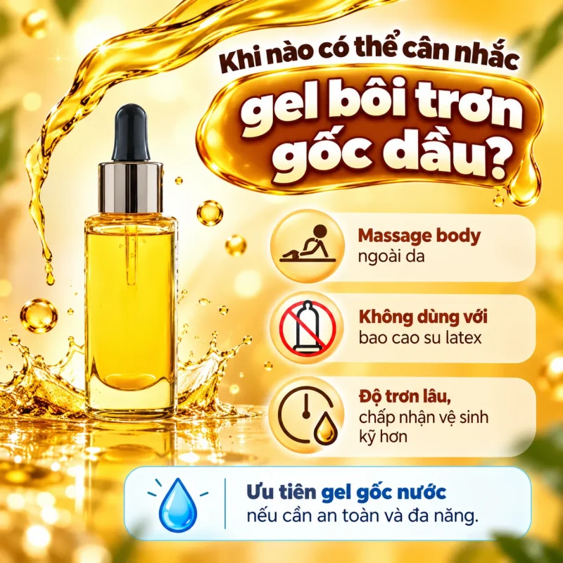 Khi Nào Nên Chọn Gel Bôi Trơn Gốc Dầu