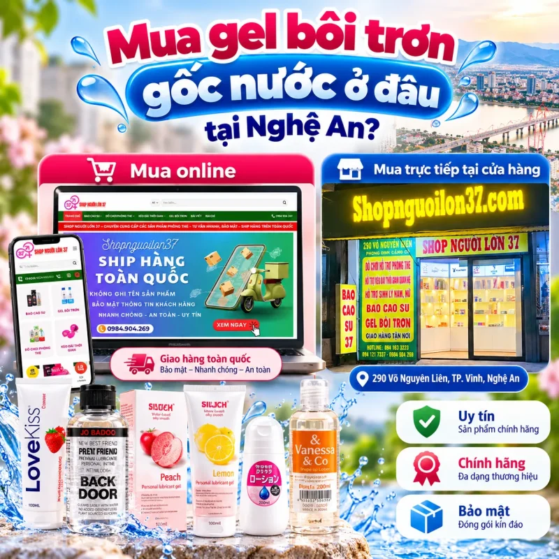 Mua Gel Bôi Trơn Gốc Nước tại Shop người lớn 37