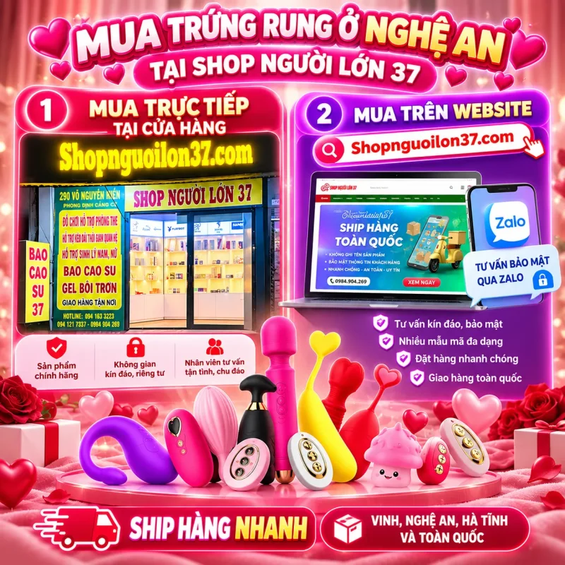 Mua Trứng Rung Nghệ An tại Shop Người Lớn 37