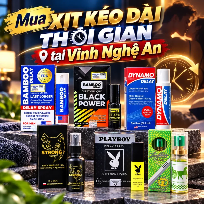 Mua xịt kéo dài thời gian tại Vinh Nghệ An
