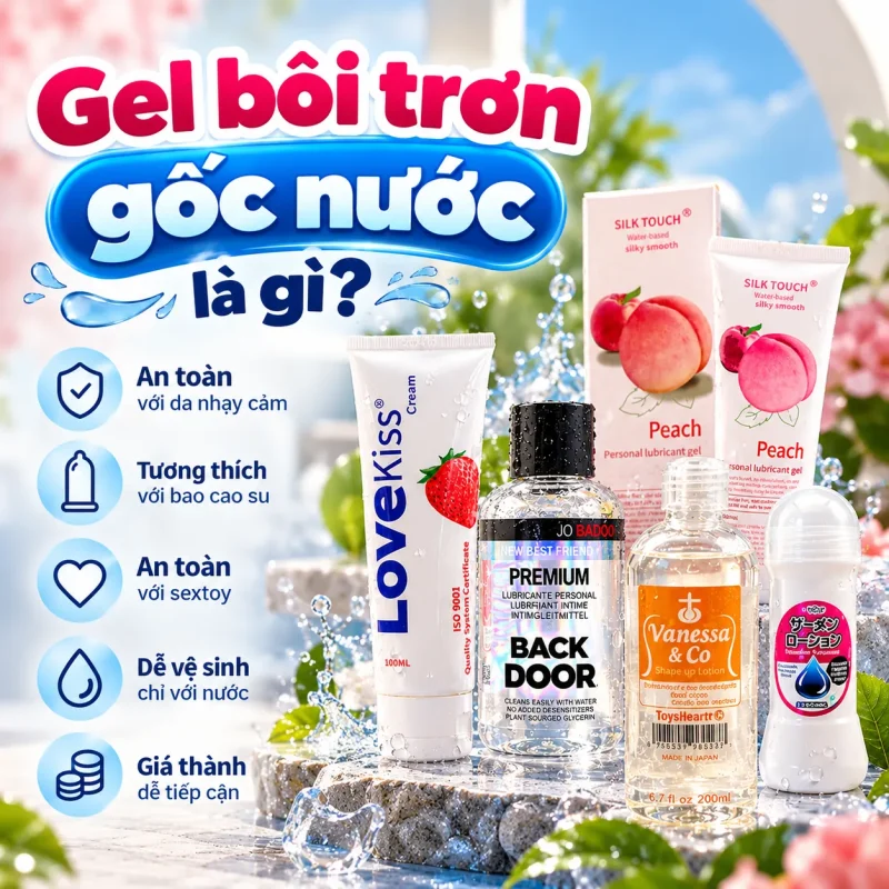 Tìm hiểu về gel bôi trơn gốc nước
