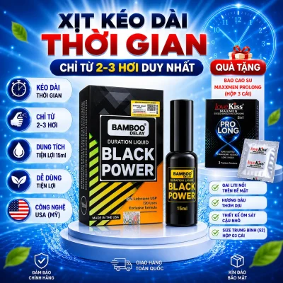 Xịt kéo dài thời gian quan hệ bamboo black